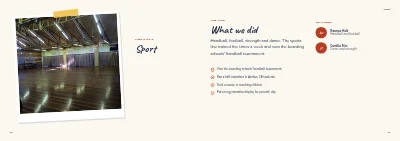 Σελίδες 16–17 του Yearbook for a boarding school – 64 pages