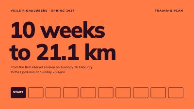 Running club — half marathon training plan