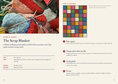 Pages 16–17 of Pattern booklet for a knitwear designer – 24 pages