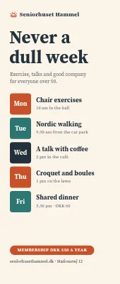 Senior club roll-up — the week’s programme