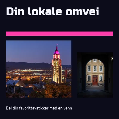 Din lokale avstikker · neondiptyk