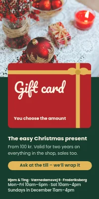 Door poster for a shop — give a gift card for Christmas