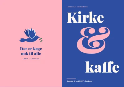 Konfirmation med kirke og kaffe
