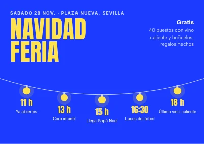 Mercadillo navideño — el programa del día