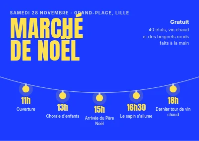 Marché de Noël — le programme du jour