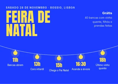 Mercado de Natal — o programa do dia