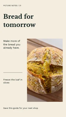 Bread for tomorrow · Magazine spread