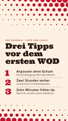Trainingsbox — drei gute Tipps