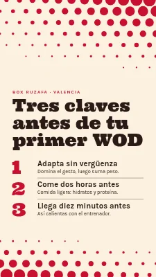 Caja de formación — tres buenos consejos