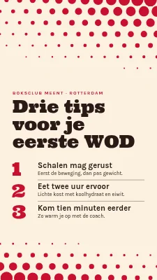 Trainingsbox — drie goede tips