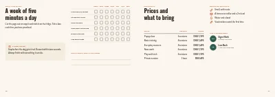 Pages 10–11 of Course catalogue for a dog training school – 12 pages