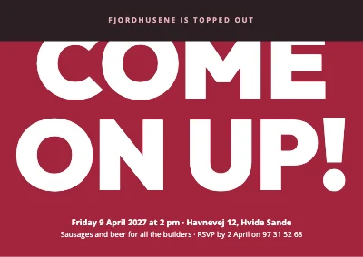 Topping-out party — big type