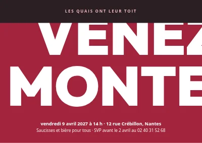 Fête de la charpente — grande typo