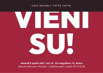 Festa del tetto — testo grande