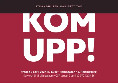 Taklagsfest — stor text