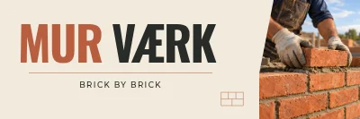 MURVÆRK — Masonry facade sign