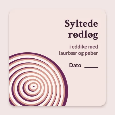Syltede rødløg med skive