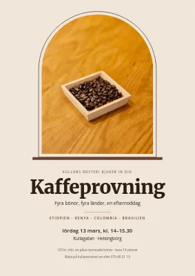 Kaffeprovning i Helsingør — välvt fönster