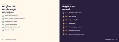 Side 8–9 af Hvervebrochure for frivilligforening – 12 sider