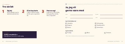 Side 10–11 af Hvervebrochure for frivilligforening – 12 sider