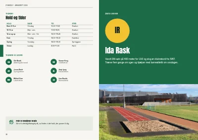 Side 28–29 af Årsskrift for idrætsforening – 96 sider