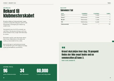 Side 38–39 af Årsskrift for idrætsforening – 96 sider