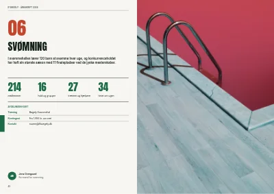Side 42–43 af Årsskrift for idrætsforening – 96 sider