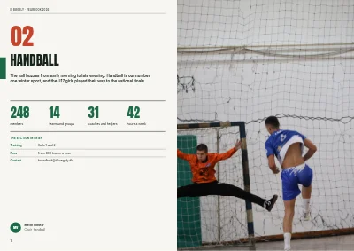Seiten 18–19 von Yearbook for a sports club – 96 pages