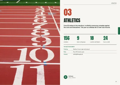 Seiten 24–25 von Yearbook for a sports club – 96 pages