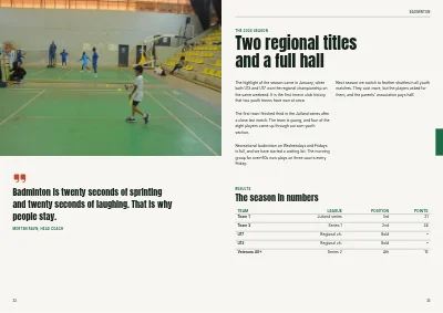 Seiten 32–33 von Yearbook for a sports club – 96 pages