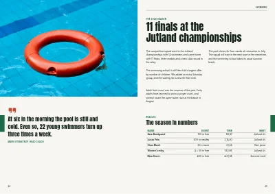 Seiten 44–45 von Yearbook for a sports club – 96 pages