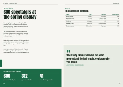 Seiten 50–51 von Yearbook for a sports club – 96 pages