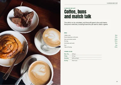 Seiten 88–89 von Yearbook for a sports club – 96 pages