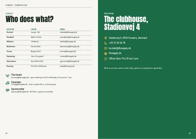 Seiten 90–91 von Yearbook for a sports club – 96 pages