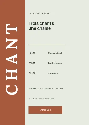 Soirée auteur-compositeur-interprète à Fredericia