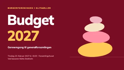 Budgetgennemgang — borgerforening