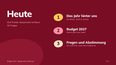 Seite 2 von Budgetprüfung — Anwohnerverein