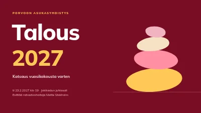 Budjettitarkastelu — asukasyhdistys