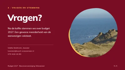 Pagina 5 van Budgetbeoordeling — bewonersvereniging