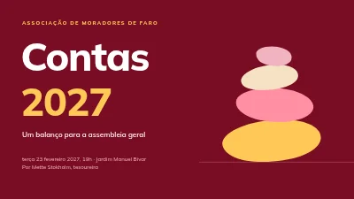 Página 1 de Revisão do orçamento — associação de moradores