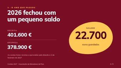Página 3 de Revisão do orçamento — associação de moradores