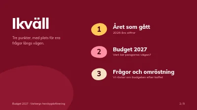 Sida 2 av Budgetgenomgång — boendeförening