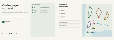 Side 2–3 af Cykelruteguide for turistregion – 32 sider
