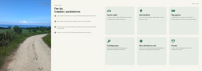 Side 4–5 af Cykelruteguide for turistregion – 32 sider
