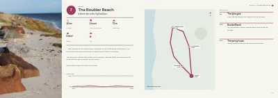 Pages 18–19 of Cycle route guide for a tourist region – 32 pages