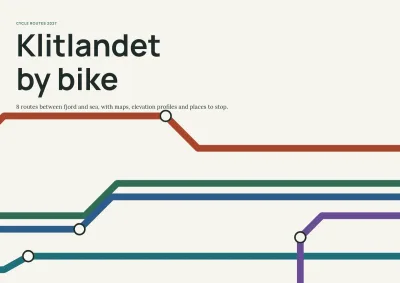 Cycle route guide for a tourist region – 32 pages