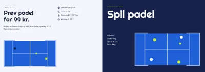 Omslag af Brochure for padelcenter – 12 sider