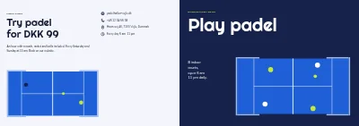 Cover of Brochure for a padel centre – 12 pages