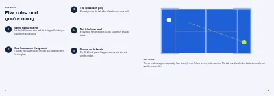 Pages 4–5 of Brochure for a padel centre – 12 pages