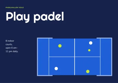Brochure for a padel centre – 12 pages